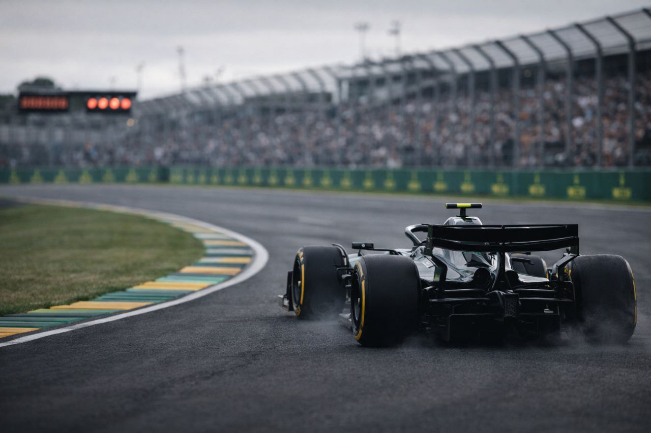 Formula 1 car in qualifying conditions at Albert Park